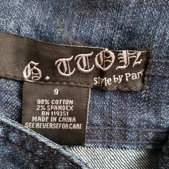 G. TTON STYLE HIGH WAIST WOMEN'S JEANS SIZE JR. 9 - Picture 2 of 7